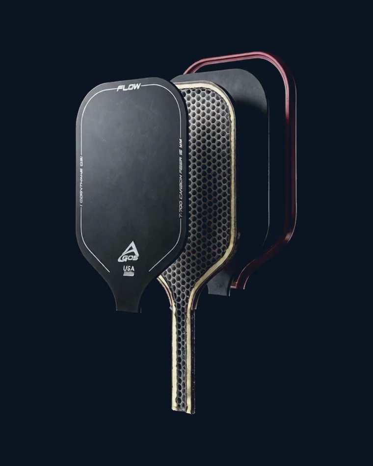 A Flow shown exploded, the honeycomb cell layer separated from the carbon face